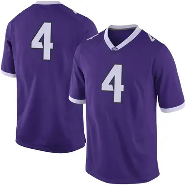 Men's Limited Taye Barber TCU Horned Frogs Football College Jersey - Purple